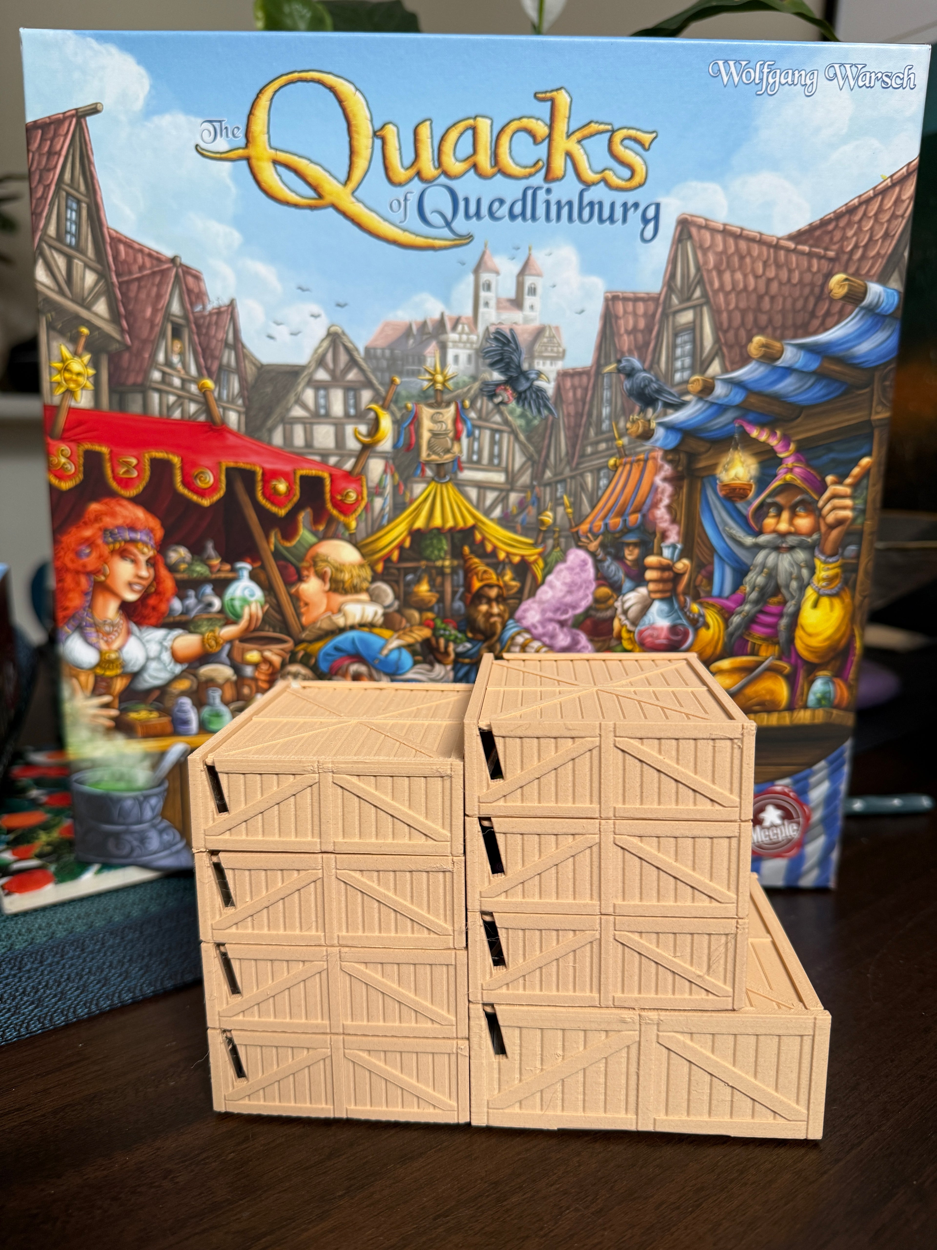 Quacks of Quedlinburg token boxes - wooden 3D printed organizers